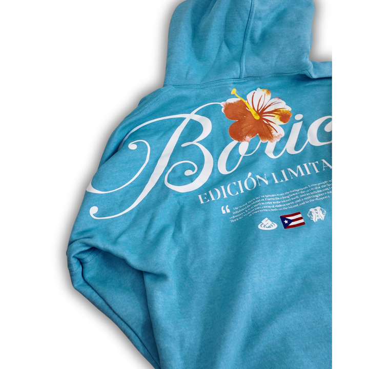 Heavyweight Boricua Hoodie – Sky Blue
