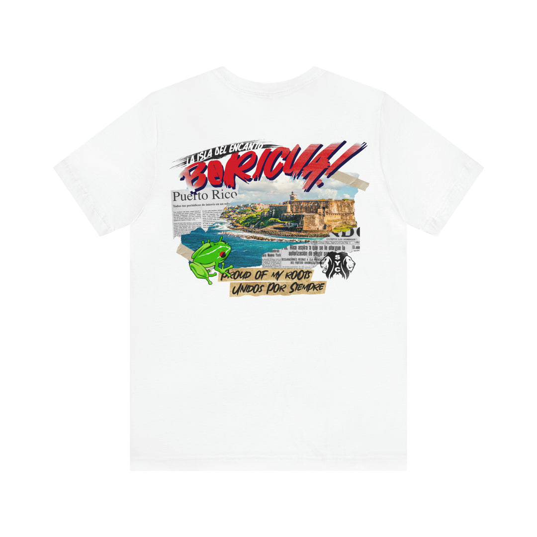 Puerto Rico-  Short Sleeve Tee (White)