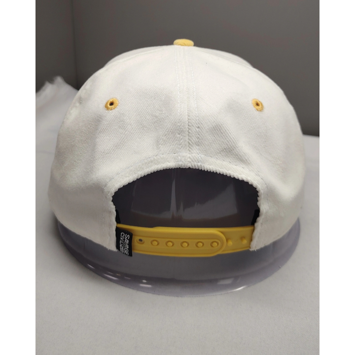 Puerto Rico Corduroy Hat - yellow  & white