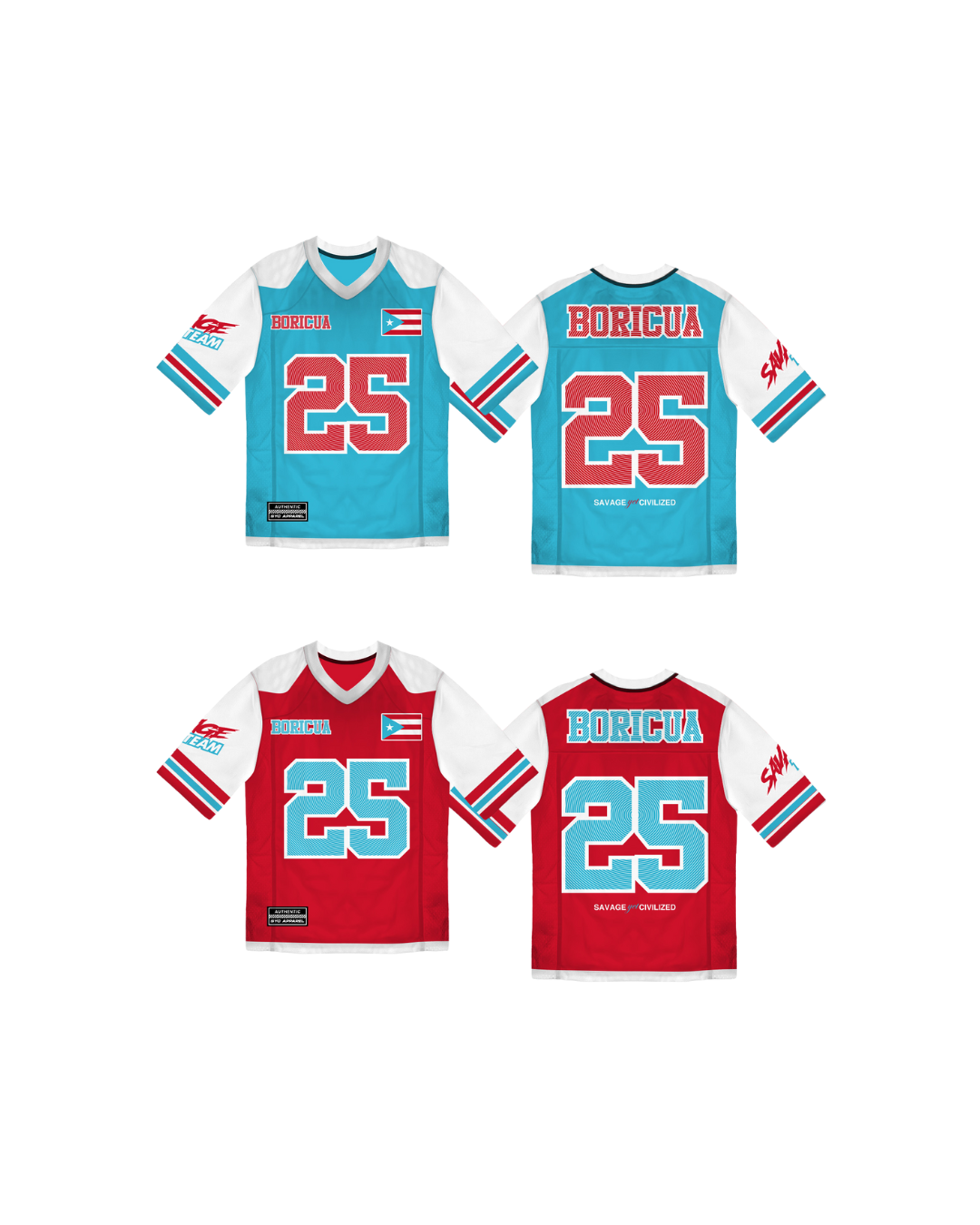 Blue Magic & Red Cherry Jersey Bundle