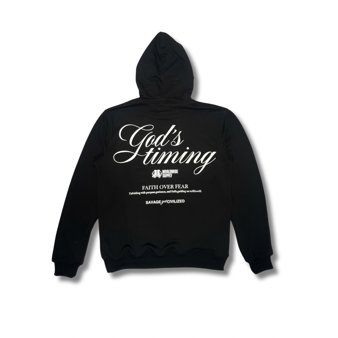God’s Timing Hoodie – Heavyweight Edition