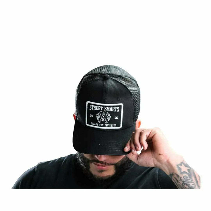 Custom Trucker Hat- (Street Smarts) Savage Yet Civilized Apparel