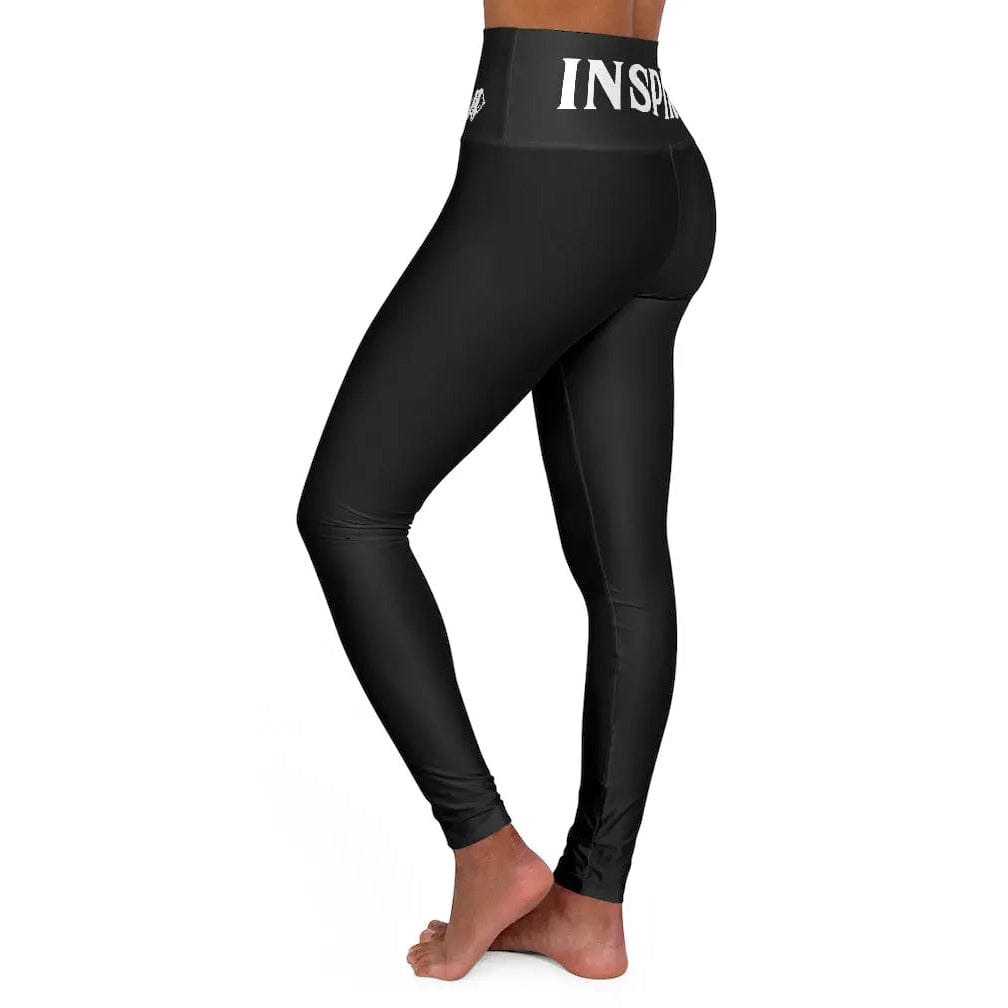 High Waisted Yoga Leggings " INSPIRE " Printify