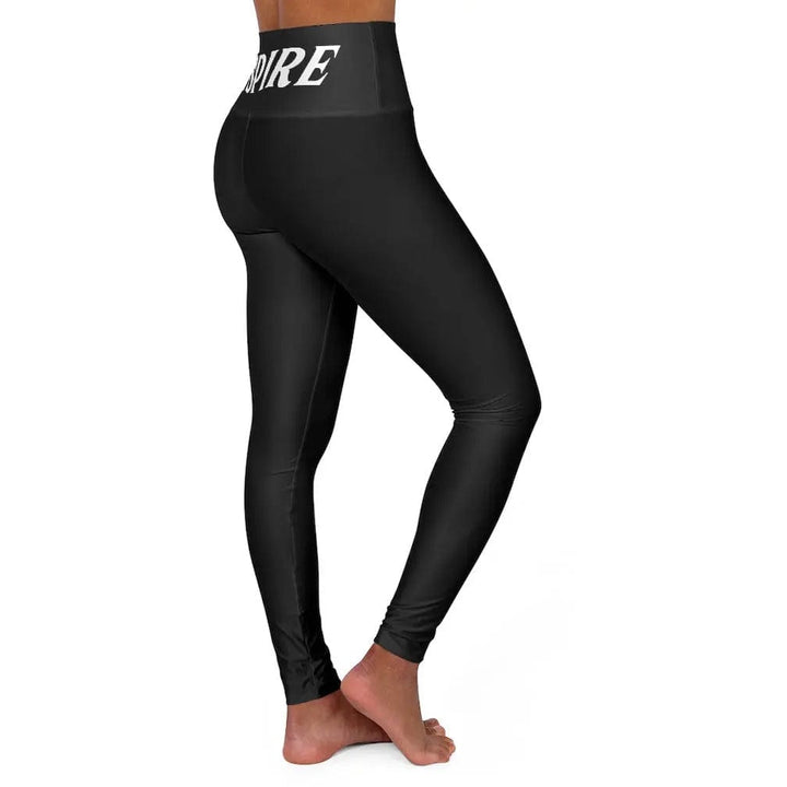 High Waisted Yoga Leggings " INSPIRE " Printify