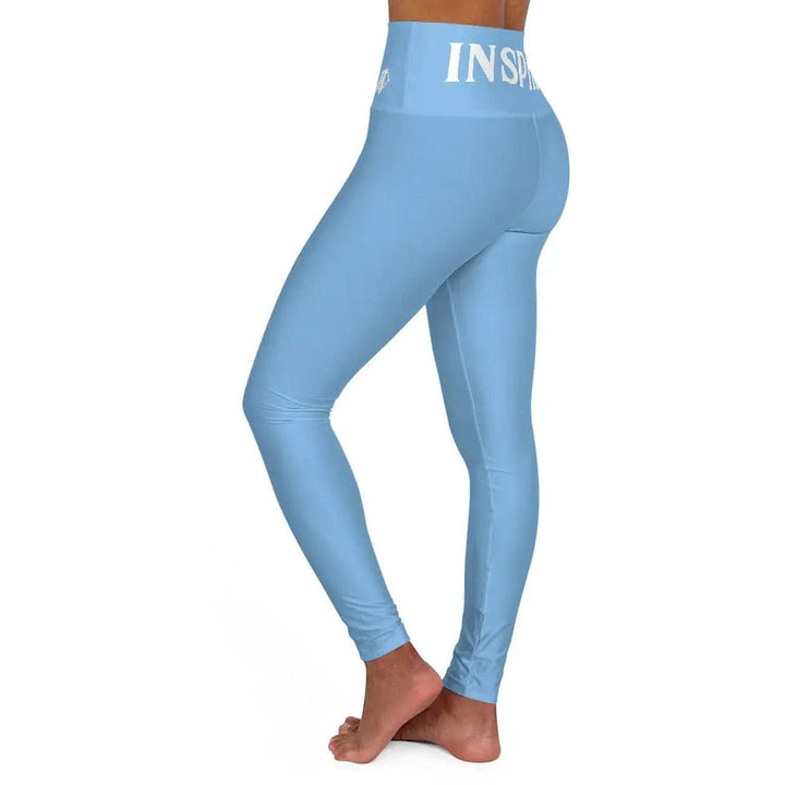 High Waisted Yoga Leggings " INSPIRE " Printify