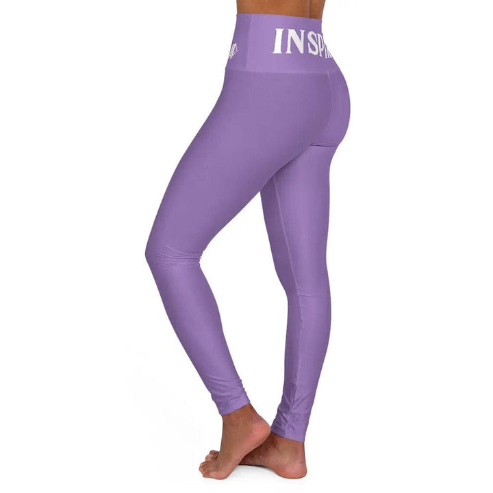 High Waisted Yoga Leggings " INSPIRE " Printify