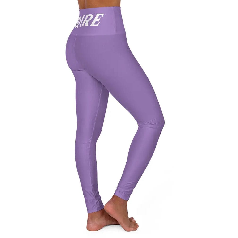 High Waisted Yoga Leggings " INSPIRE " Printify