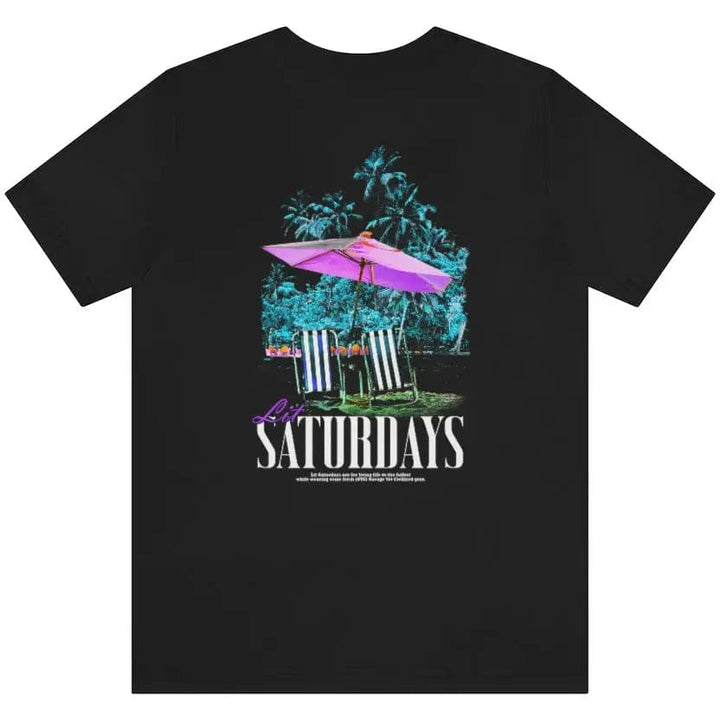 Lit Saturdays- Unisex Short Sleeve Tee Printify