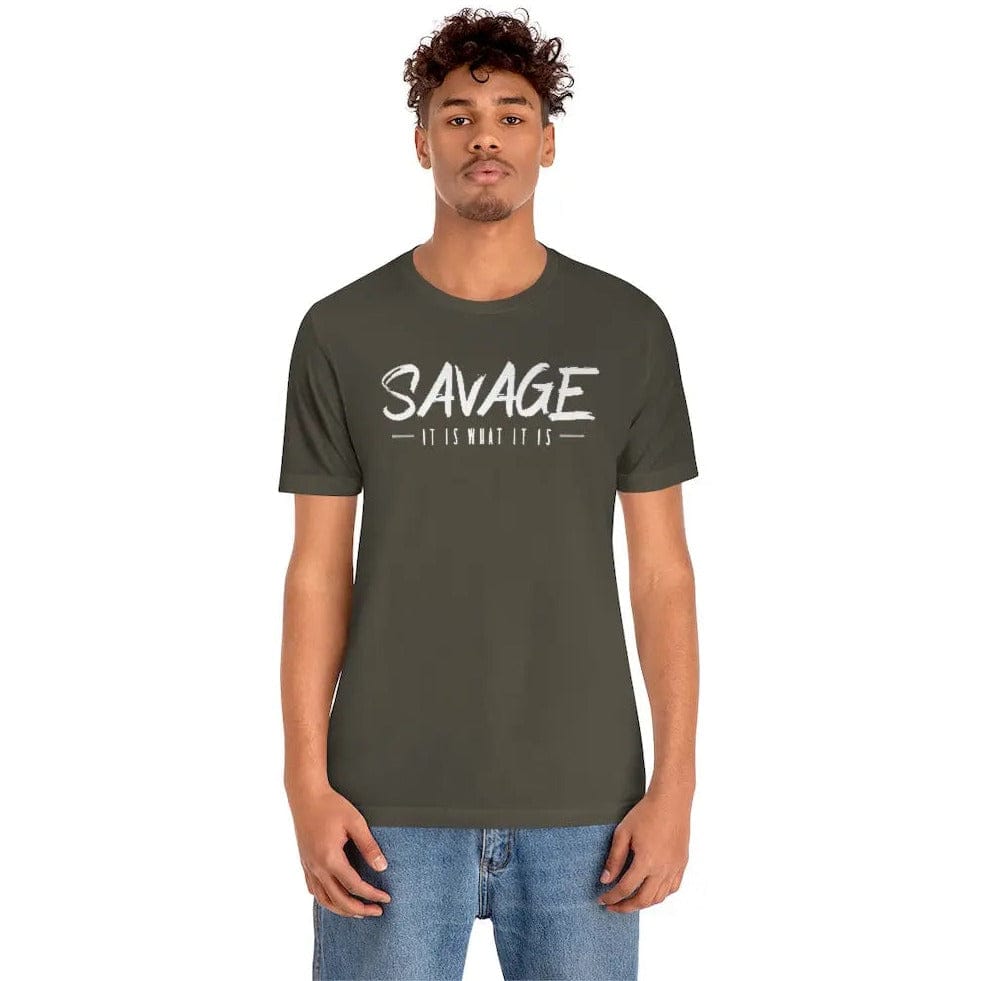 SAVAGE IT IS WHAT IT IS- Jersey Short Sleeve Tee Printify