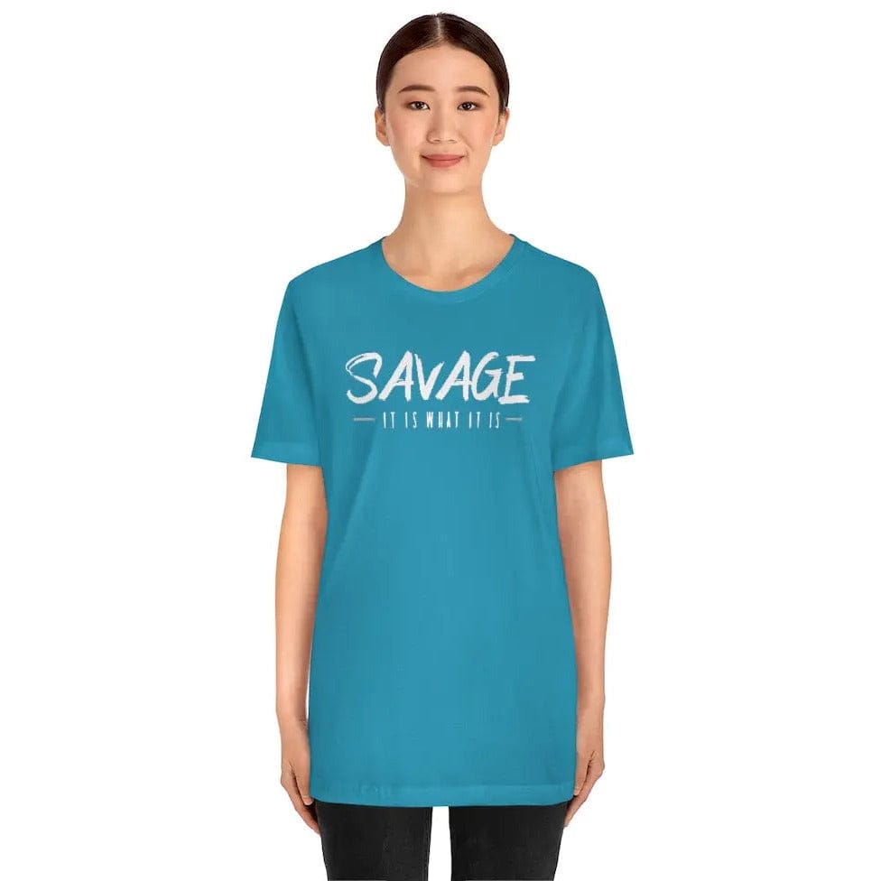 SAVAGE IT IS WHAT IT IS- Jersey Short Sleeve Tee Printify