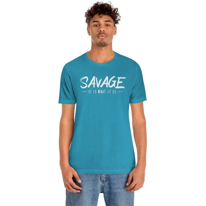 SAVAGE IT IS WHAT IT IS- Jersey Short Sleeve Tee Printify
