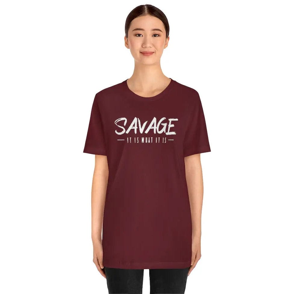 SAVAGE IT IS WHAT IT IS- Jersey Short Sleeve Tee Printify