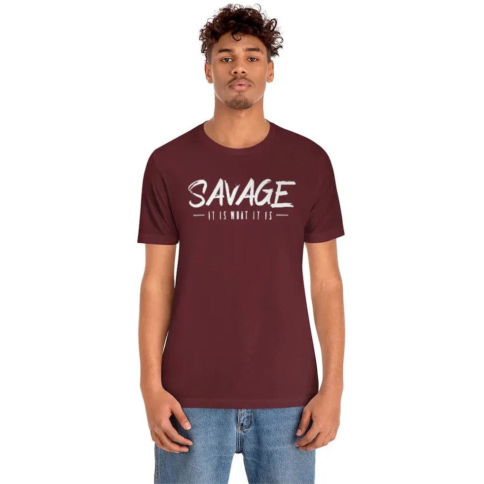 SAVAGE IT IS WHAT IT IS- Jersey Short Sleeve Tee Printify