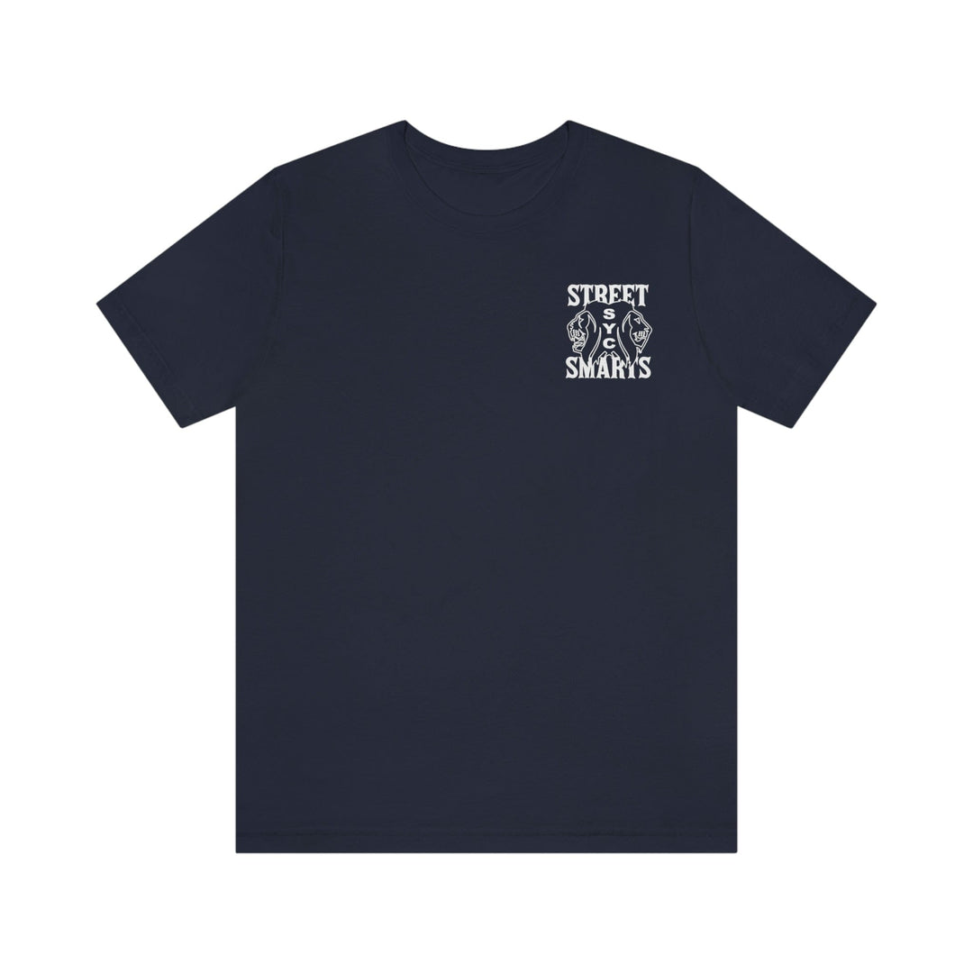 STREET SMARTS- Short Sleeve Tee (Navy blue)
