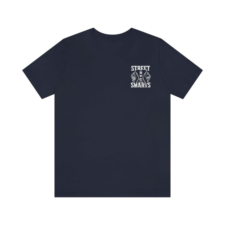 STREET SMARTS- Short Sleeve Tee (Navy blue)