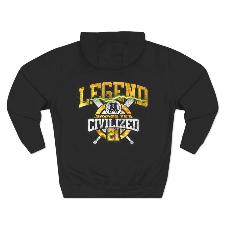 Legend - Three-Panel Fleece Hoodie