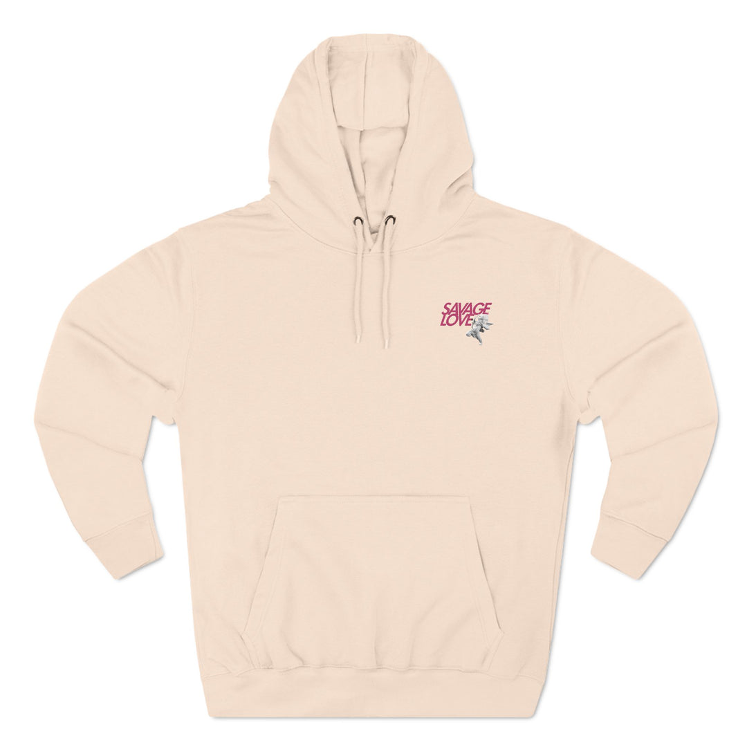 SAVAGE LOVE-Three-Panel Fleece Hoodie