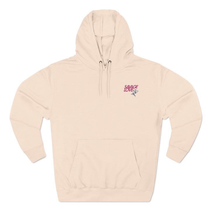 SAVAGE LOVE-Three-Panel Fleece Hoodie