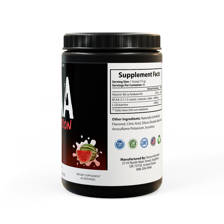 BCAA Supplement, Watermelon (325g, 11.46oz, 45 servings)