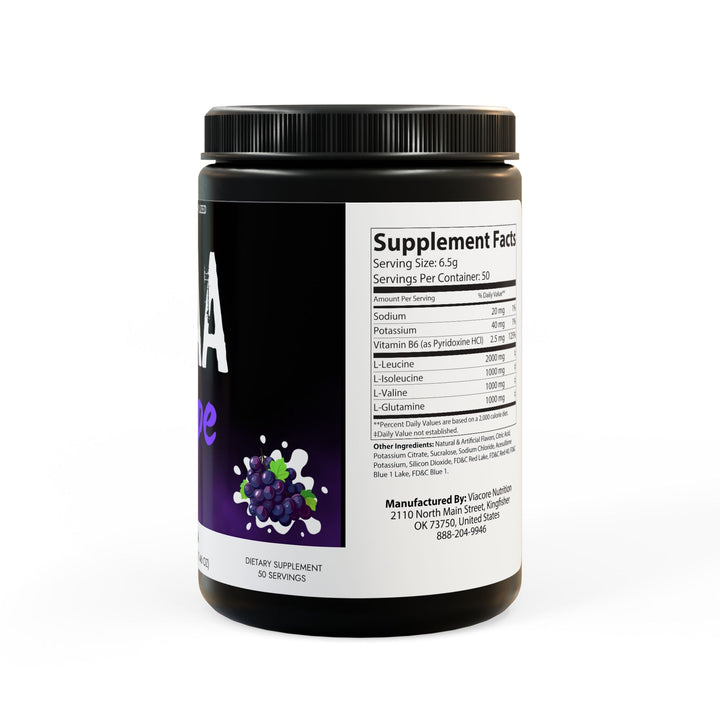 BCAA Supplement, Grape (325g, 11.46oz, 50 servings)