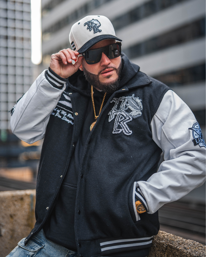 SYC Black Boricua Varsity Jacket