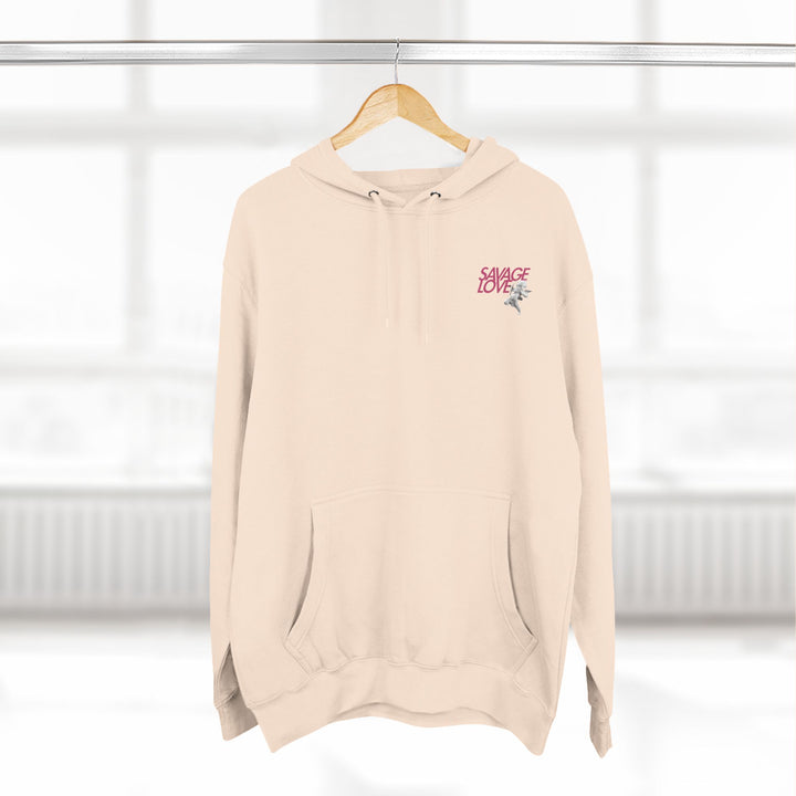 SAVAGE LOVE-Three-Panel Fleece Hoodie