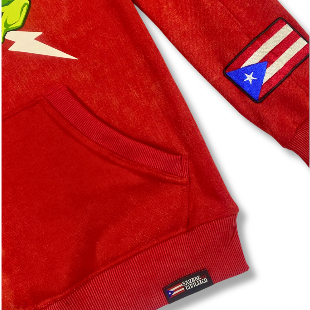 Red savage hoodie sales