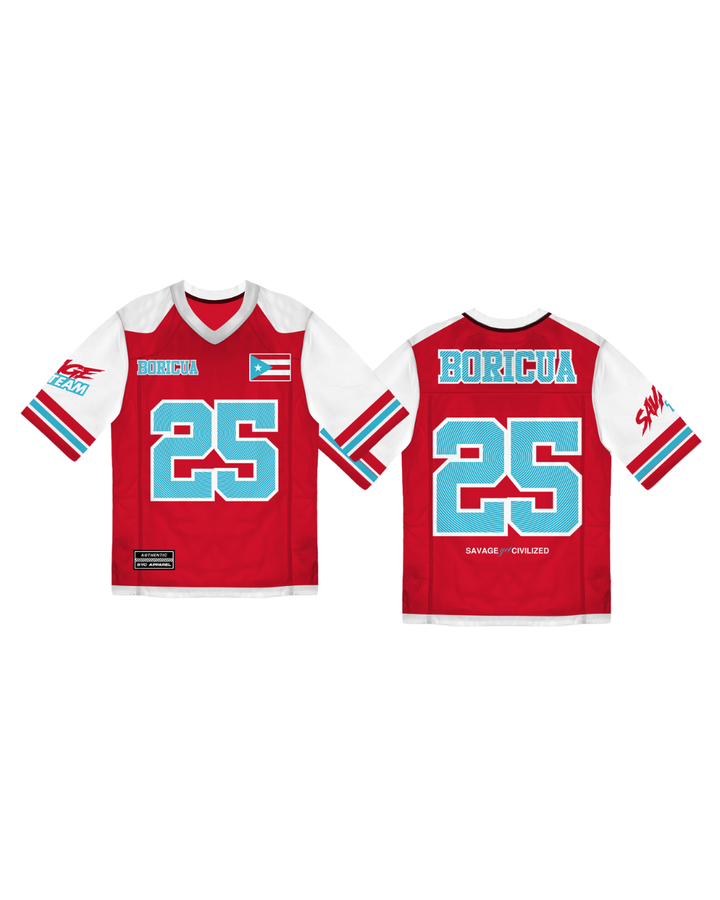 RED CHERRY *NEW* Boricua Oversize Drop Shoulder Jersey