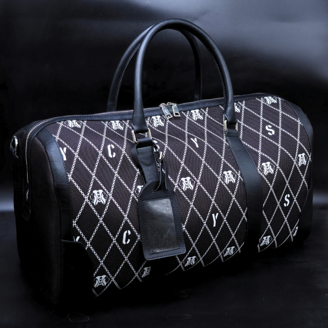 SYC Travel Bag: Black and White Modern Elegance