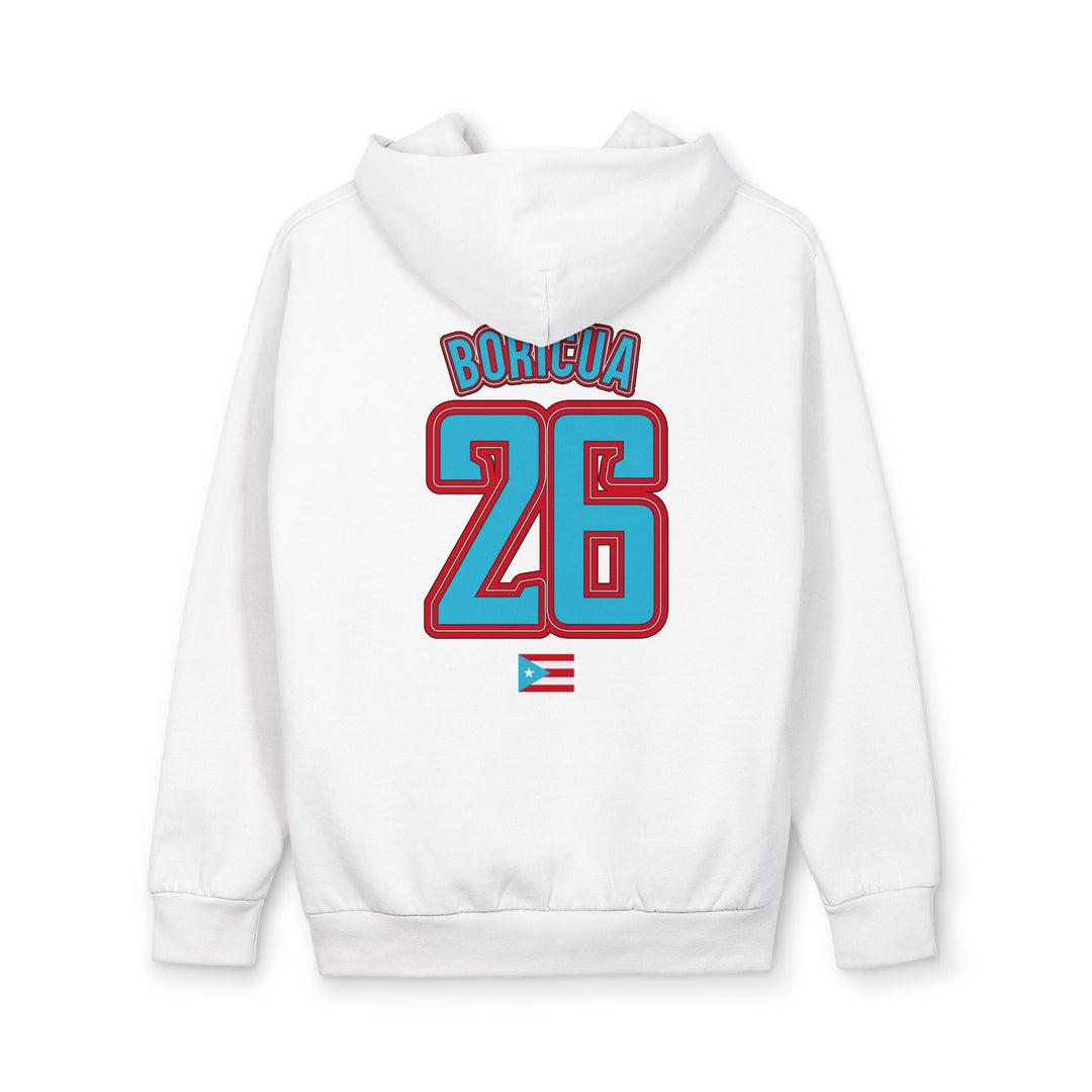 Puerto Rico Coquí Hoodie — Boricua 26 Retro Pullover