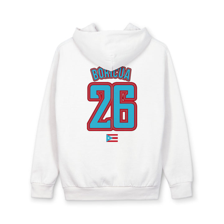 Puerto Rico Coquí Hoodie — Boricua 26 Retro Pullover