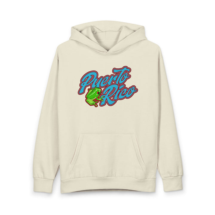 Puerto Rico Coquí Hoodie — Boricua 26 Retro Pullover