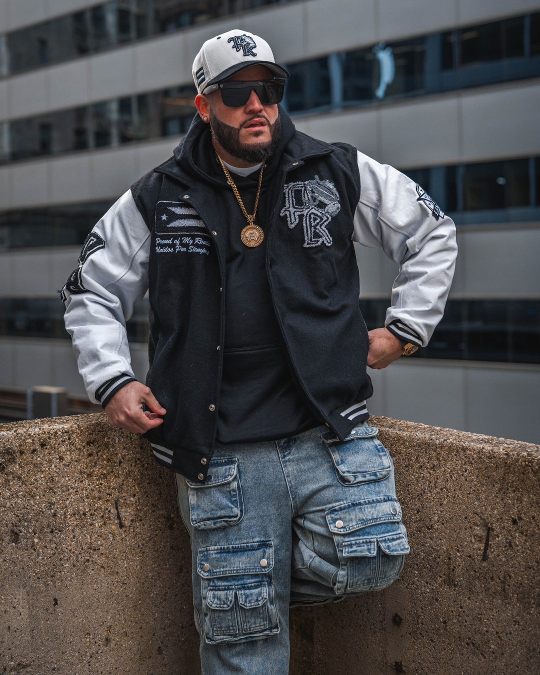 Puerto Rico Black Jacket & Hat Bundle