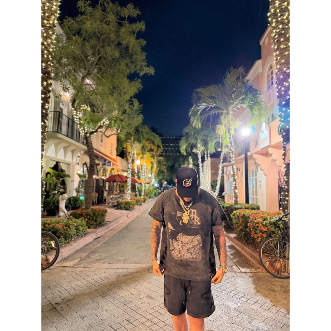 PR "El Morro" Distressed French Terry Tee