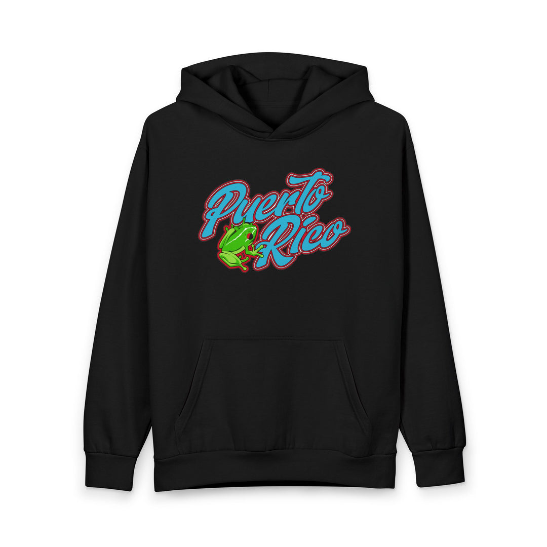 Puerto Rico Coquí Hoodie — Boricua 26 Retro Pullover