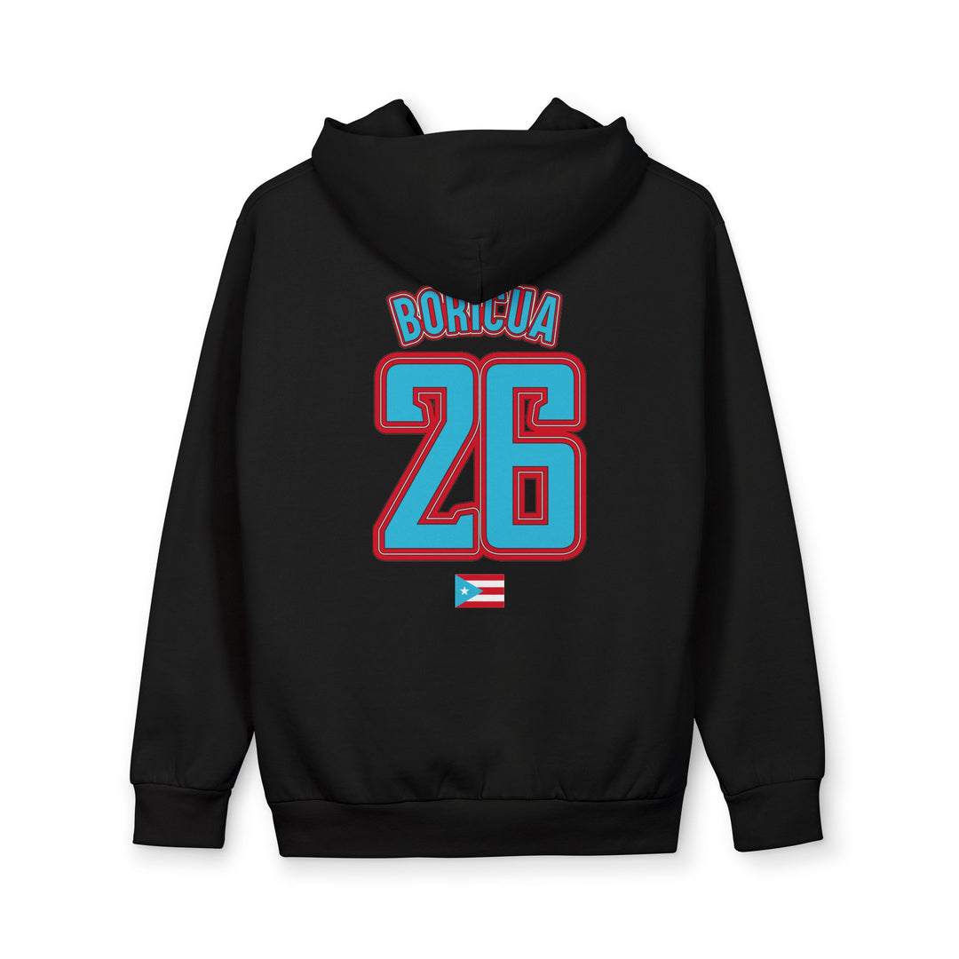 Puerto Rico Coquí Hoodie — Boricua 26 Retro Pullover