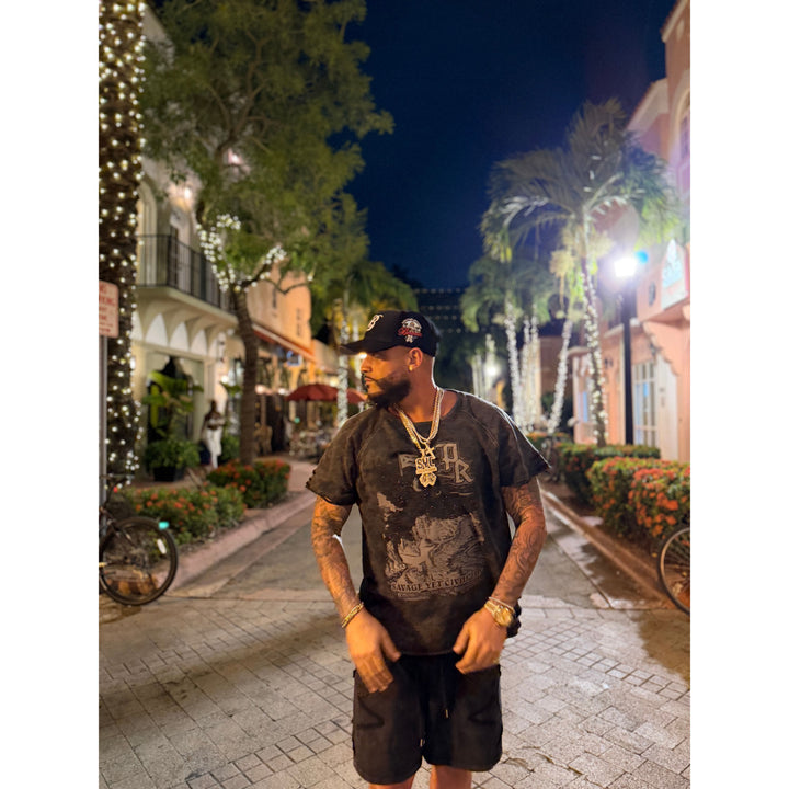 PR "El Morro" Distressed French Terry Tee
