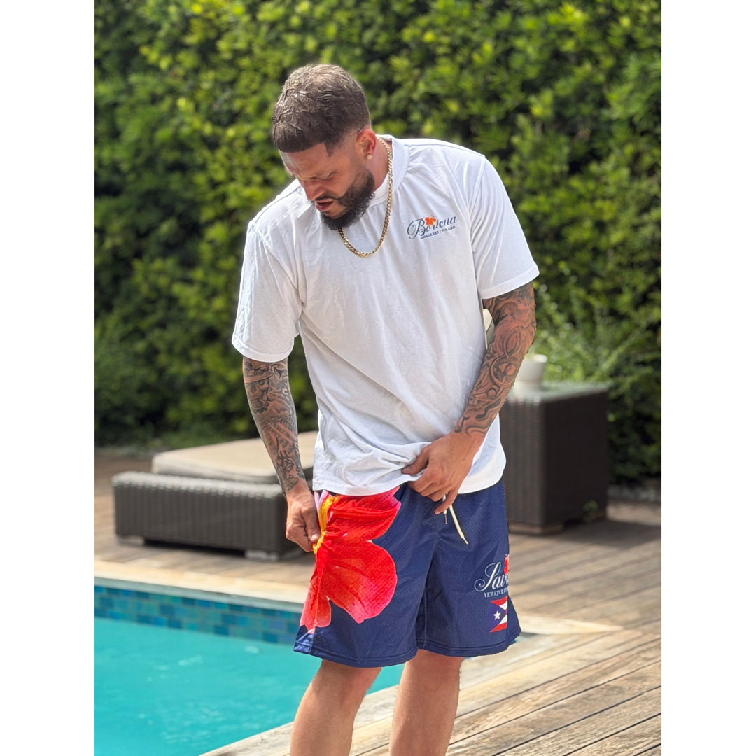 Boricua Shorts NAVY BLUE