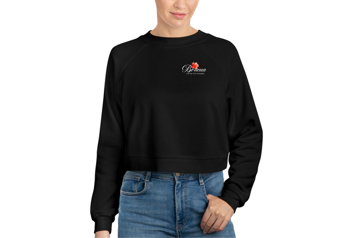 Boricua-Women's Cropped Fleece Pullover