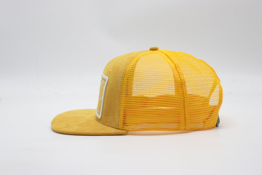 Mustard Suede Hat - Trucker Hat