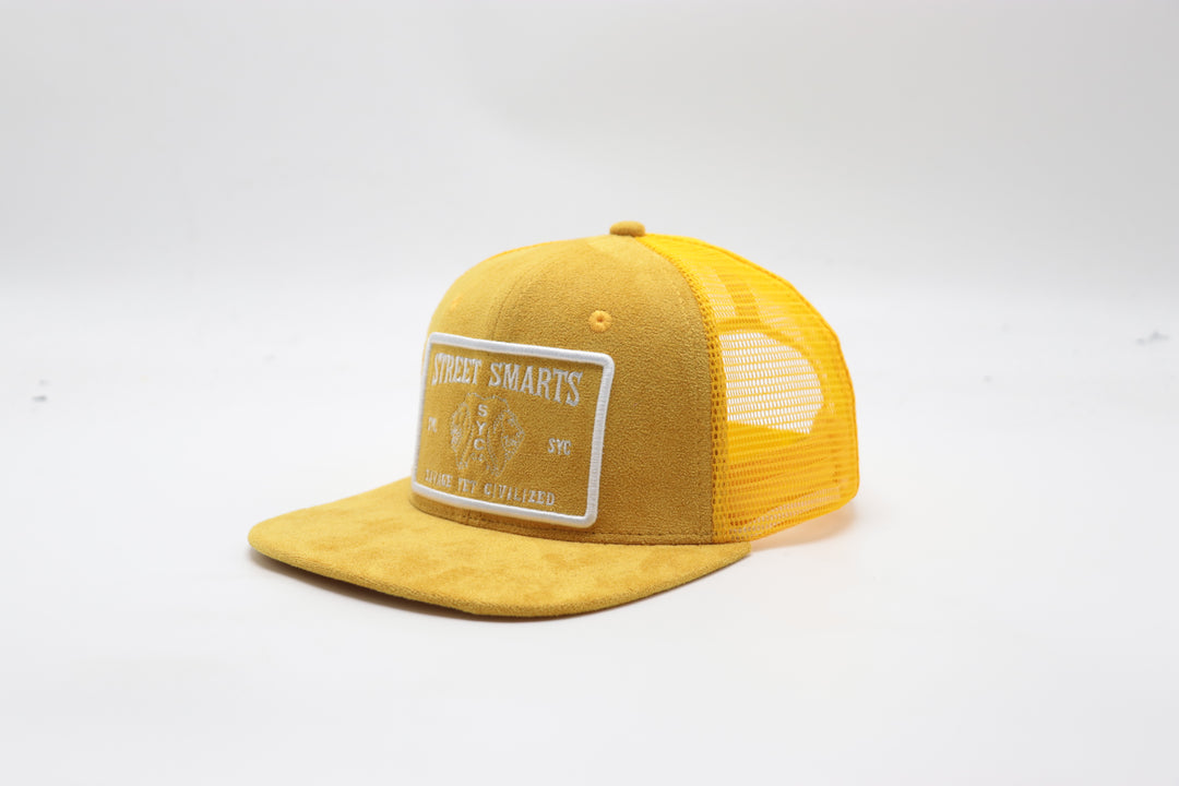 Mustard Suede Hat - Trucker Hat