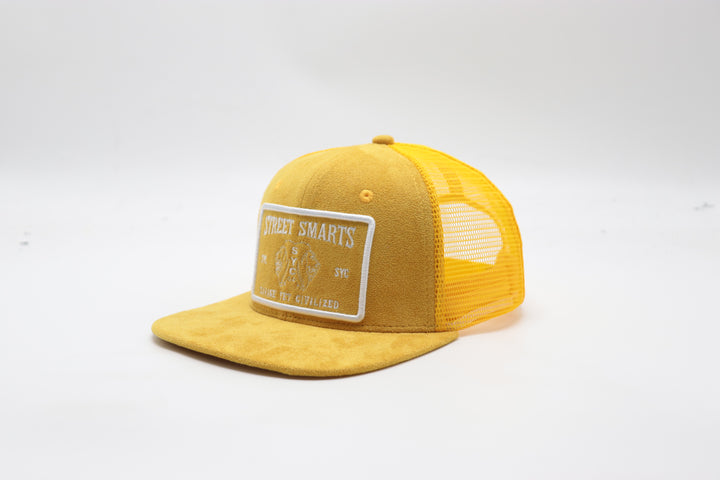 Mustard Suede Hat - Trucker Hat