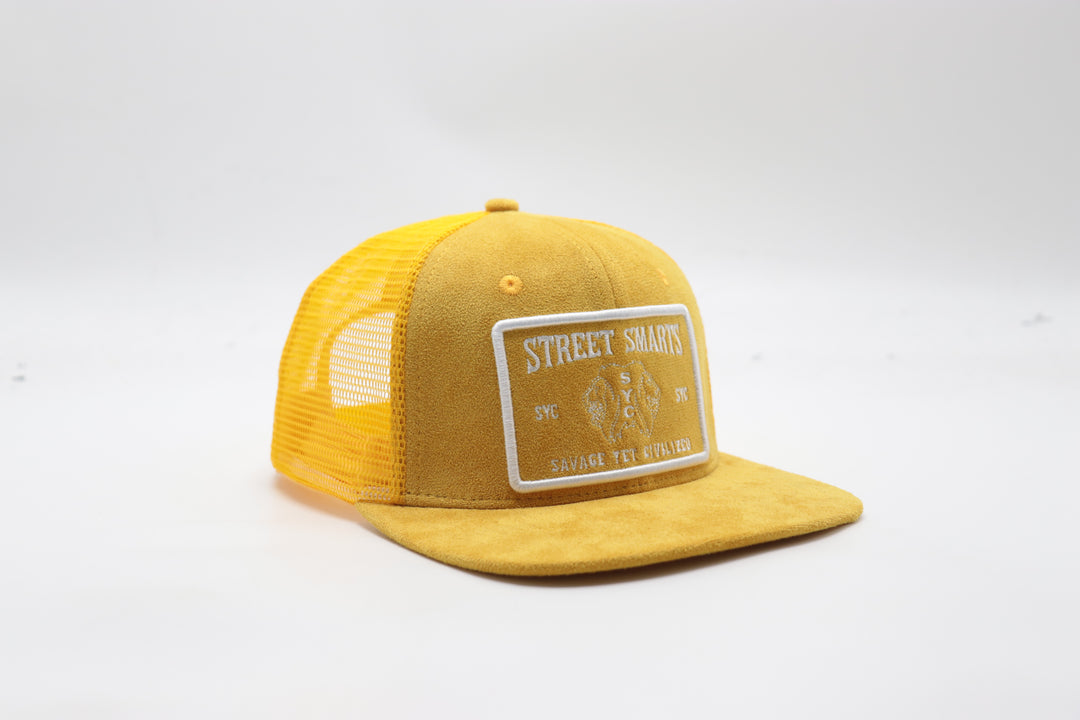 Mustard Suede Hat - Trucker Hat