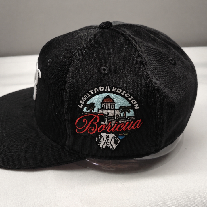 Boricua Corduroy Hat (Black)