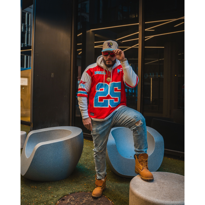 RED CHERRY *NEW* Boricua Oversize Drop Shoulder Jersey