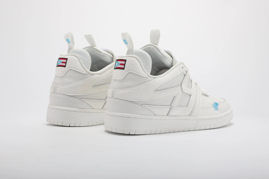 SYC Puerto Rico Sneakers white &amp; baby Blue 1 OF 1 SIZE 10.5 SIGNED BOX BY OWNER KLOPEZ