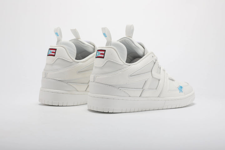 SYC Puerto Rico Sneakers white &amp; baby Blue 1 OF 1 SIZE 10.5 SIGNED BOX BY OWNER KLOPEZ