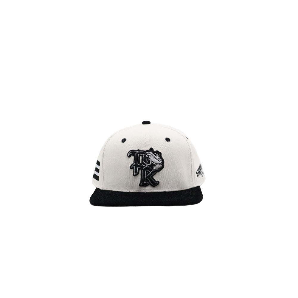 White and black Puerto Rico corduroy hat