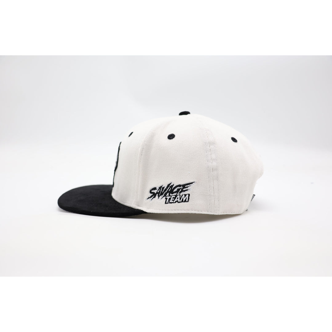 Puerto Rico Corduroy Hat - White &amp; Black
