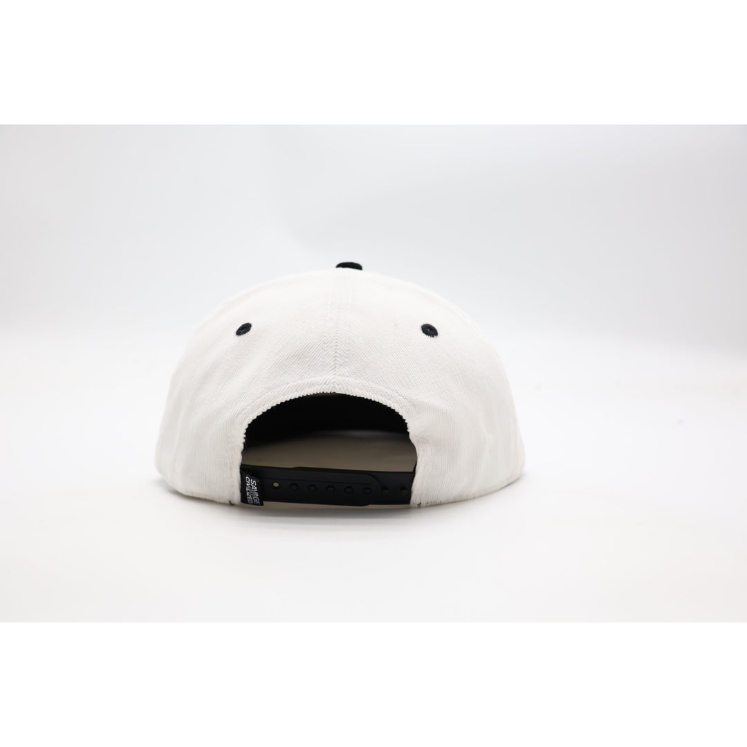 Puerto Rico Corduroy Hat - White &amp; Black